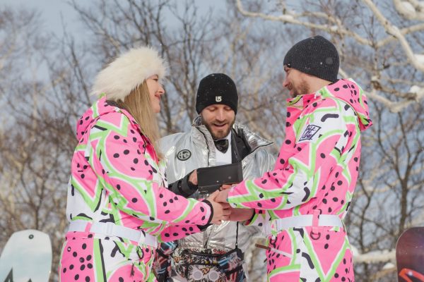 Sea And Summit Media, Japan, Hokkaido, winter, snow, love, portrait, outdoor portrait, Niseko United, tour, central Hokkaido, snowboard, private, wedding, ceremony, Hirafu, Grand Hirafu, snow wedding, Nichole Allen