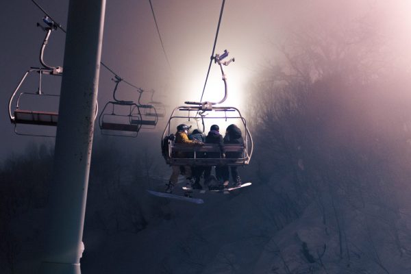 Sea And Summit Media, Japan, Hokkaido, winter, snow, snowboarding, night ski, night skiing, Hirafu, Grand Hirafu, Niseko