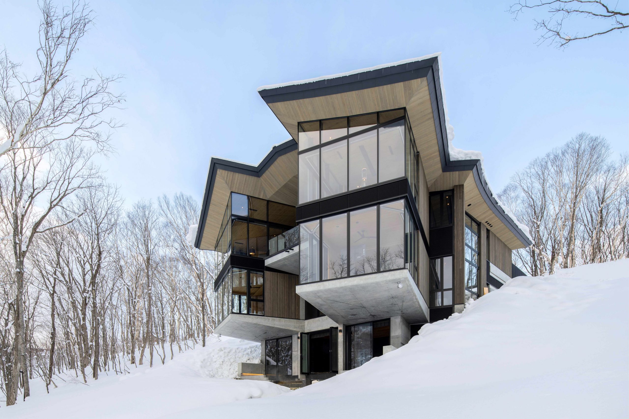 Private chalet in Niseko surrounded by snow